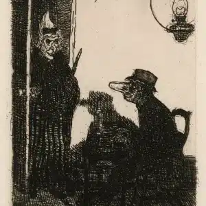 Carte Postale intimistes « masques scandalisés »