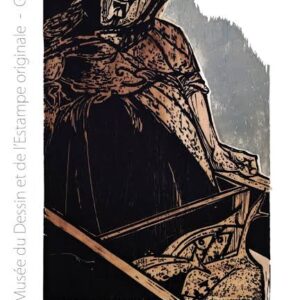 Affiche d'exposition "Jacques Declercq traits de mémoire, dessins et gravures"" 46X28 cm