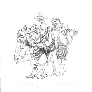 Estampe "le petit bal", Jacques Declercq